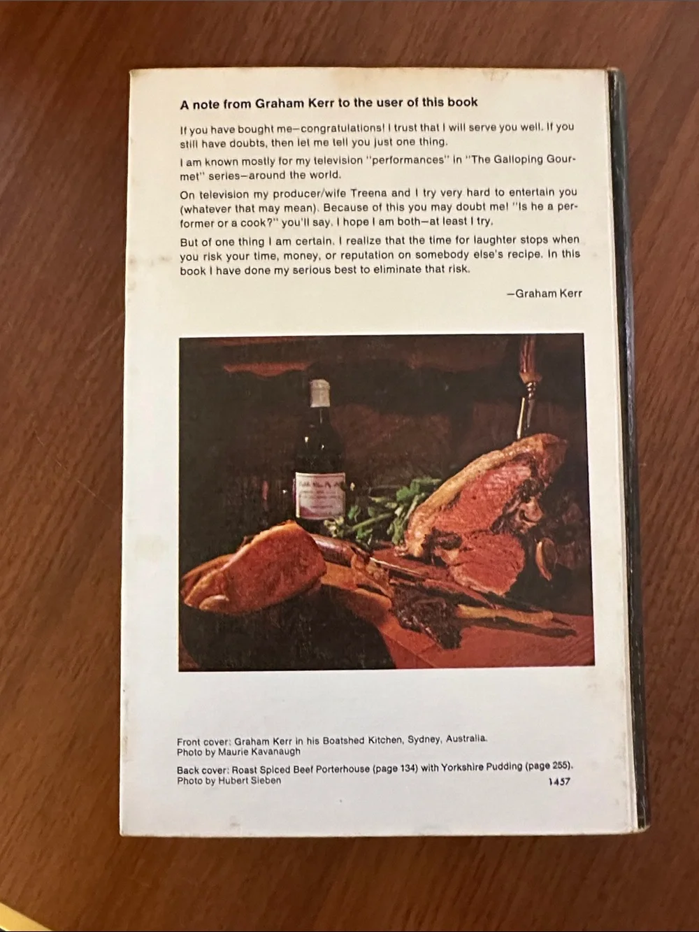 Vintage The Graham Kerr Cookbook Hardcover | The Galloping Gourmet | 1969